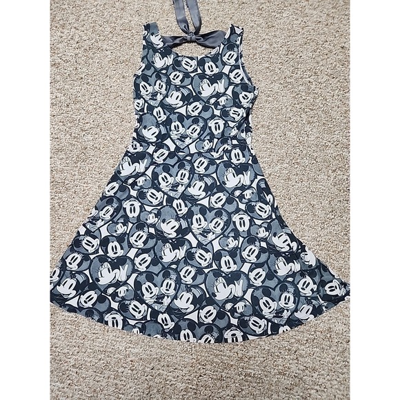 Disney Dresses & Skirts - Disney Boutique Mickey Miney Dress Black Gray AOP Small Official